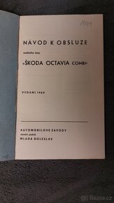 Octavia combi, Návod k obsluze vydání 1969 - 3