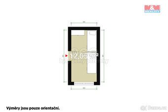 Pronájem bytu 1+kk, 12 m², Plzeň, ul. Rolní - 3
