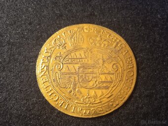 6 ti Dukát 1672,Karel II.Olomouc RR.-VELKÁ VZÁCNOST - 3