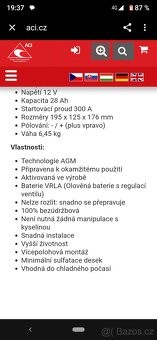 Seco Starjet Challenge baterie 12v 28Ah zahradní traktor - 3
