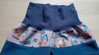 UNUO softshell kalhoty s fleecem Basic bagry 98/104 - 3