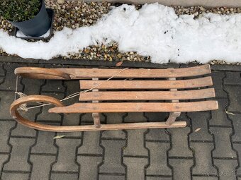 Krásné staré sáně, sáňky 110cm - 3