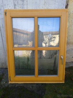 4 kusy - Dřevěné okno 99 x 124 cm - 3