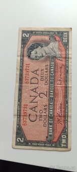 2 dolarů kanadské 1954 rok ottawa - 3