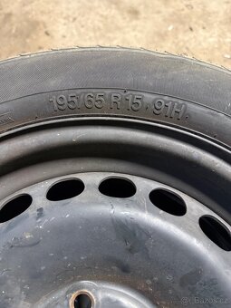 Plechy 5x112 s pneu 195/65r15 - 3