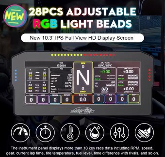 Simracing Dashboard 10.3" - 3