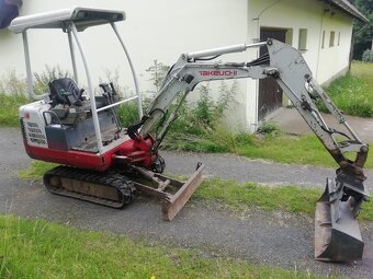 Minibagr Takeuchi TB 014, r.v. 2006, ve velmi dobrém stavu, - 3