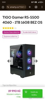 Herní PC sestava TIGO - 3