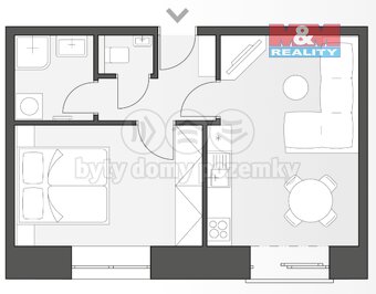Pronájem bytu 2+kk, 42 m², Nový Jičín, ul. Palackého - 3