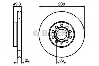 Prední brzdový kotouč BOSCH 0 986 479 088 (2 ks) - 3
