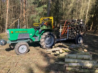 Vyvážečka za traktor, vlek do lesa na dřevo - 3