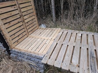 Dřevěný plot plotové dílce  natrene - 3