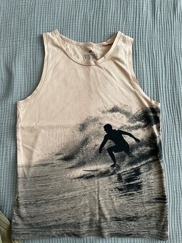 Hnědé kraťasy+tílko vel.140 - 3