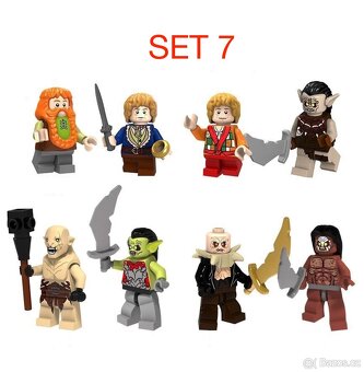 Figúrky pán prsteňov 2 (8ks) typ lego, nové - 3