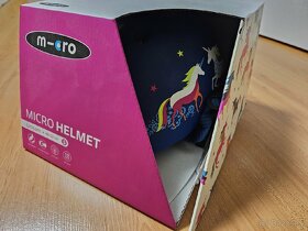 Nepoužitá dětská helma Micro Unicorn S modrá - 3