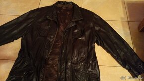 Kožený kabát zn. Brown, vel. XXL - 3