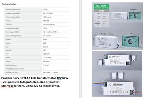 Transformátory REYLAX LED - 3