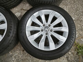 Alu VW 5/112 r17 + 215/55 r17 letní pneu Top stav - 3