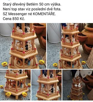 Starožitné a starší doplňky a dekorace. Ceny viz fota. - 3