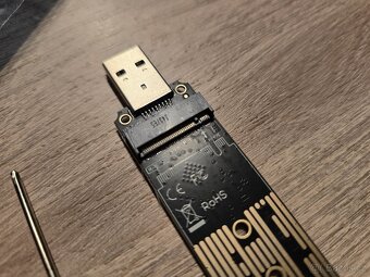 USB 3.1 adaptér pro M.2 NVME SSD nový + mini dárek - 3