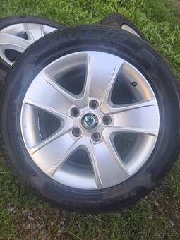 Alu kola 5x112 originál Škoda Octavia II 205/55 R16 - 3