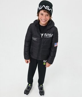 ☘️ 2x klučičí PŘECHODOVÁ BUNDA vel. 134 černá + modrá ☘️ - 3