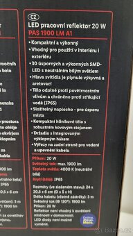 LED pracovní reflektor 20 W, - 3