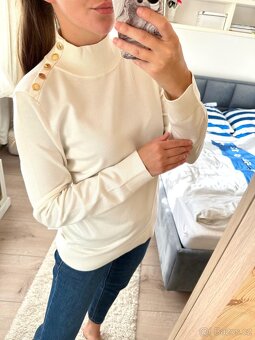 BÍLÝ ELEGANTNÍ SVETR / ROLÁK CALVIN KLEIN - 3