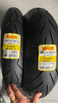 Sada pneu 120/70zr17 a 180/55zr17 Michelin Road 6 GT - 3
