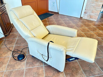868 TV křeslo celokožené s elektr. polohováním a výklopem - 3