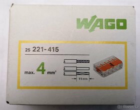 Wago svorky, 10 druhů, 2,2kč/ks 4,4kč/ks, 220kč / balení - 3