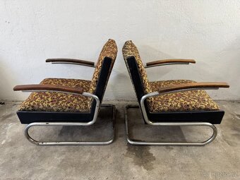 2x funkcionalistické křeslo Thonet S 411 - 3
