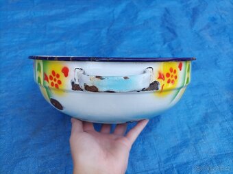 Smaltovaná mísa, průměr 30 cm - 3