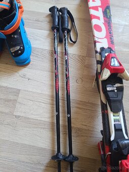 Dětský lyžařský set, cca 8 let. Lyže, boty, hůlky - 3