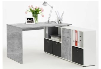 Psací stůl s regálem - 3