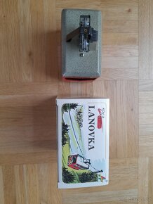 Plechová retro hračka - lanovka na klíček - 3