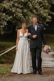 Svatební šaty vel. 36-38 - 3