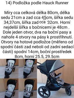 Podložka do kočárku, 2.část, nové - 3