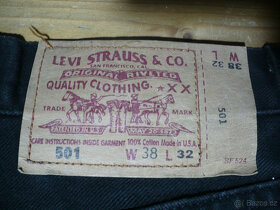 Levis 501 W38- L32 černé - 3