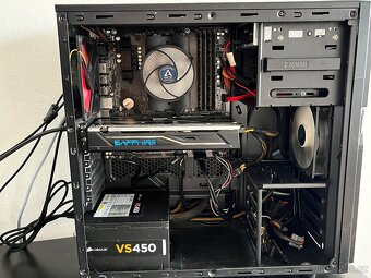 Herní PC – Ryzen , RX 480, 16GB RAM, SSD, corsair vs 450 - 3