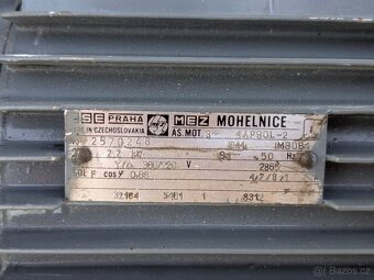 Elektromotor MEZ 2,2 Kw 2850 otáček. - 3