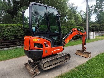 Minibagr Kubota KX016-4, rok 2017, 1550mth, roztah. pásy TOP - 3