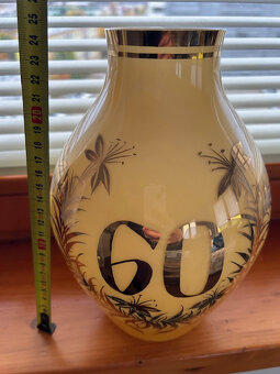 Sklenena jubilejni vaza z 70-80 let - 3