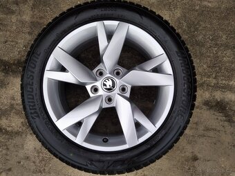 Prodám zánovní zimní alu sadu 17" Škoda Octavia IV - 3