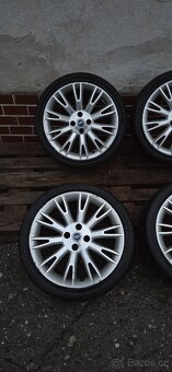 Alu kola r17 4x100 fiat sporting, letní 205/40 - 3