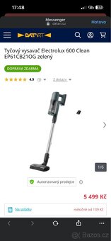 Tyčový vysavač Electrolux 600 Clean zelený - 3