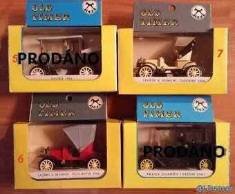 Igra Old timer - stará autíčka s krabičkami 9 ks - 3