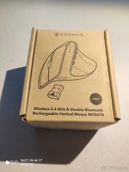 Eternico MV470 ergonomická bezdrátová stříbrná/šedá - 3