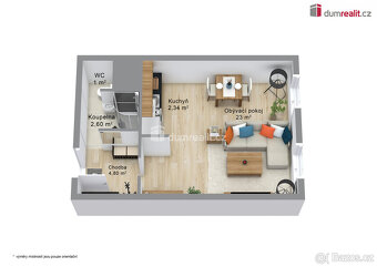 Prodej bytu 1+kk, 31 m2, Dukelských hrdinů, Ústí nad Labem - 3