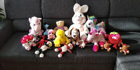 Plyšáci, plyšák; jednorožec, medvěd, slon, panenky, krtek - 3